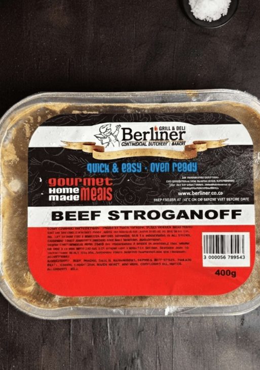 Berliner's Ready-made Beef Stroganoff (800g)