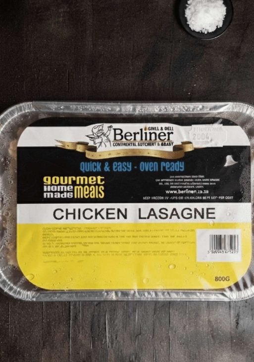 Berliner's Ready-made Chicken Lasagna (800g)